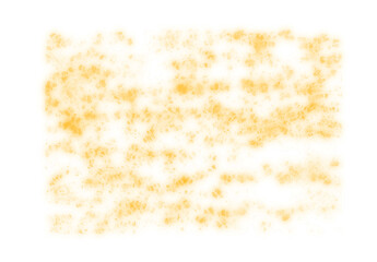 Abstract blurry golden glitter sparkle texture overlay for festive and celebratory designs isolated on transparent background Hand Draw