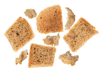 scattered crunchy toast pieces evoking warmth and simplicity, perfect for quick snacks and delightful breakfasts bringing comfort and satisfaction