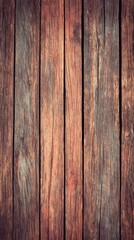 Fototapeta premium Rustic wooden planks background showing texture grain and color variations from eye level for design use in rural setting