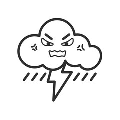 Weather line icon. weather forecast icon. Cloud logo. Weather, clouds, sunny day, moon, snowflakes, wind, sunny day.