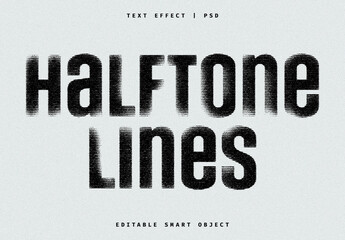 Faded Printed Halftone Text Effect