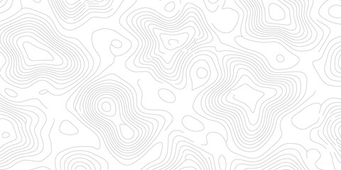 Abstract Topographic Map Lines Showing Elevation Changes and Contour Intervals for Geographic Data Representation