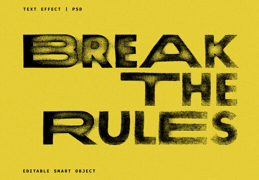 Black Messy Chaotic Text Effect