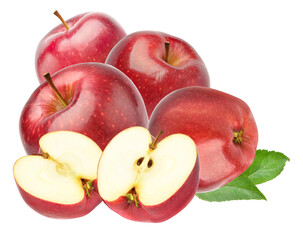 vibrant assortment of red apples, showcasing natural freshness, perfect for healthy eating promotions, nutrition campaigns, and culinary design inspiration