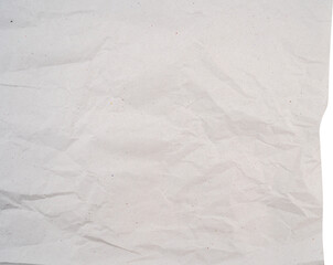 Textured crumpled white paper background for creative use.