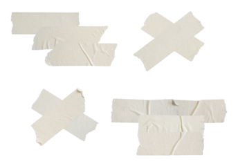 arrangement of crossed and parallel masking tape strips isolated on black offering diverse design resource for graphic projects and mockup creation