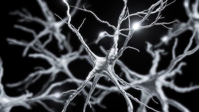 R&eacute;seau de neurones humains connect&eacute;s en 3D