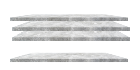 modern concrete shelves offer urban storage solutions for minimalist home interiors, highlighting sleek design and versatile home organization within contemporary spaces