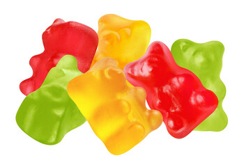 vibrant array of gummy bears evokes childhood joy, playful indulgence, and confectionery bliss...