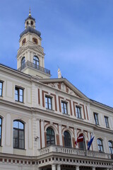 Obraz premium Das Rathaus in Riga, Lettland