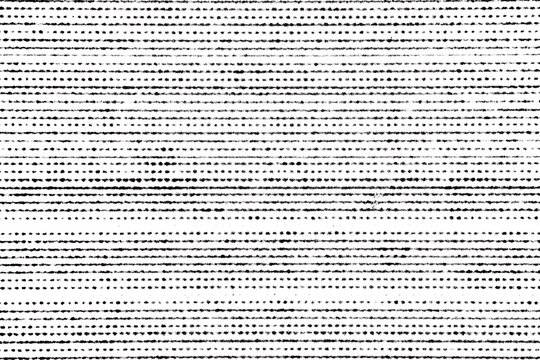 Grungy hand-drawn horizontal dashed ink line pattern. Ideal for halftone effects, comic book shading, grunge overlays, or distressed graphic textures on a transparent background.