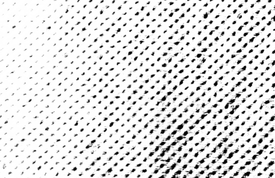 Irregular grunge dot pattern with bold, diagonal flow and distressed texture on a transparent background.