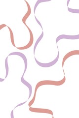 ribbon lines on white background