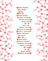 DNA vector. Abstract dna for research in the laboratory. DNA for design.