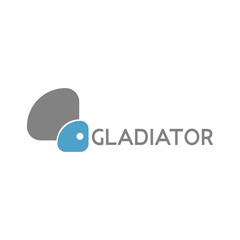 Gladiator icon Music Note Logo for Audio and Entertainment Company