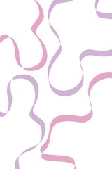 ribbon lines on white background