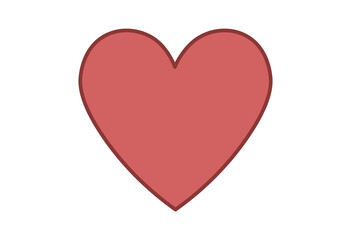 Valentine Gift Set with Heart, Flowers, and Love Message Illustration