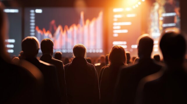 Business Conference Audience Watching Presentation