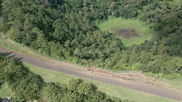 Mauritius - Trou aux Cerfs - discovering the crater with the touristic road