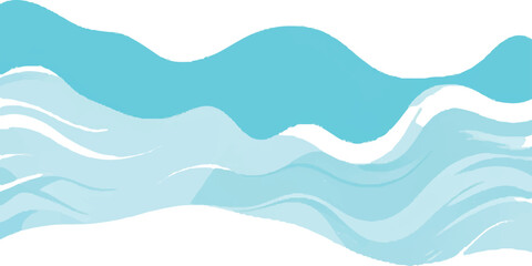 Abstract blue wave background with white space for text or product placement