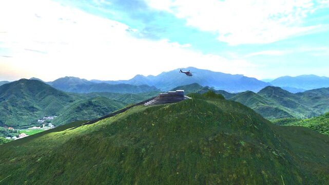 3D modeling of the reconstruction of the Gunung Padang Pyramid Located in West Java.