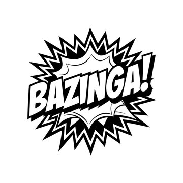 Bazinga! Comic Book Speech Bubble Vector Illustration