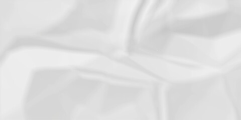 Obraz premium Crumple crushed aged white obsolete rumple craft design. wrinkle ripped creased white crumple aged closeup recycled document grunge paper background. 