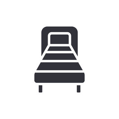 Modern Bed Icon Home Sleep Furniture Bedroom Relaxation