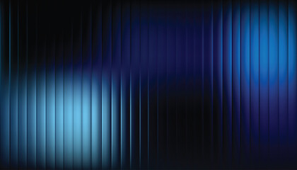 Abstract vertical blue and black lines with soft glowing light effects and blurred texture