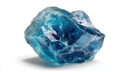 Obraz premium Frozen gem isolated on white background