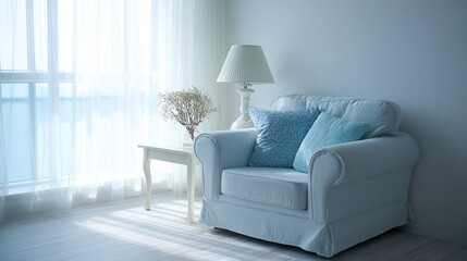 order. A bright and simple room with clean lines and spacious furniture arrangement. lifestyle magazines, social media lookbooks, designed for lifestyle magazines and social media content.