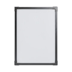Blank sign in industrial metal frame mockup