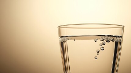 lucid. A refreshing glass of water with condensation, highlighting simplicity and purity. bar promotions, beverage menus, designed for product packaging and bar promotions, used by data analysts.