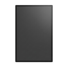 Blank vertical black screen mockup