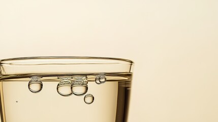 lucid. A refreshing glass of water with condensation, highlighting simplicity and purity. bar promotions, beverage menus, designed for product packaging and bar promotions, used by data analysts.