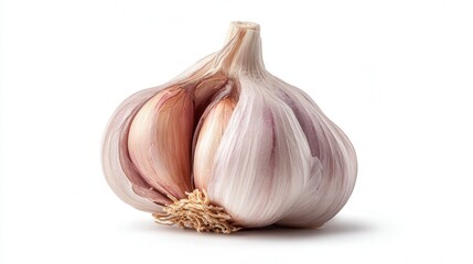 Obraz premium Garlic clove isolated on white background