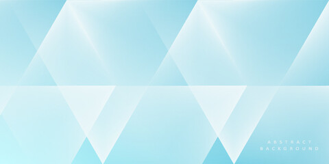 Obraz premium Blue and white triangle gradient abstract background for corporate concept, template, poster, brochure, website, flyer design. Vector illustration