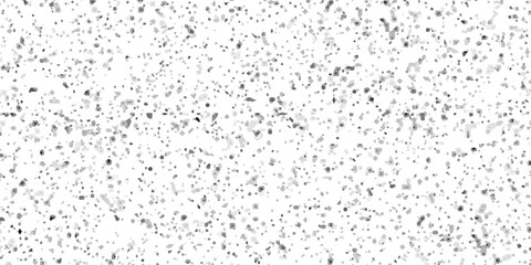 Terrazzo flooring interior grain vintage paint smooth design. Vector grunge dirty vintage wall overlay noise old wall black and white terrazzo granite floor structure distressed texture background.	
