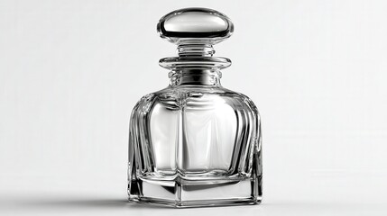 Glass stopper top isolated on white background