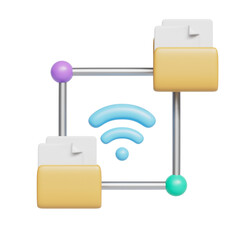 무선 데이터 전송 및 네트워크 폴더 Wireless Data Transfer and Network Folder
