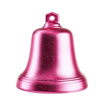 Shiny pink metallic bell