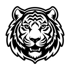 Fototapeta premium A filled style icon representing a tiger symbol