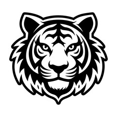 A filled style icon representing a tiger symbol