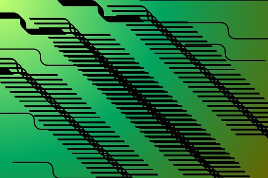 Repeating Oblique Line Array with Woven Intersections - 1