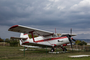 Old abandoned airplane near to Burgas, Bulgaria