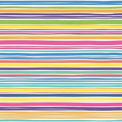 Colorful Striped Pattern with Hand-Drawn Texture for Vibrant Designs.