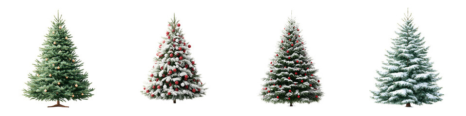 Christmas Tree Collection: Classic, Snow-Covered, and Decorated Trees