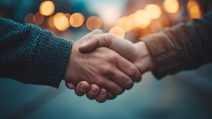 Successful global startup business partnership sealed by firm handshake agreement. People connecting showing mutual trust in deal - Powered by Adobe