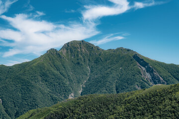 日本の山岳風景