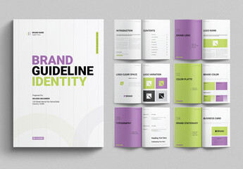 Brand Guidelines Template Design Layout